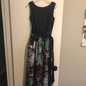 Tahari Floral Gown